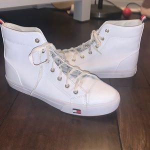 Tommy Hilfiger leather material high tops